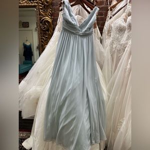 Bill Levkoff Style# 7082. Pale Blue Sz.10